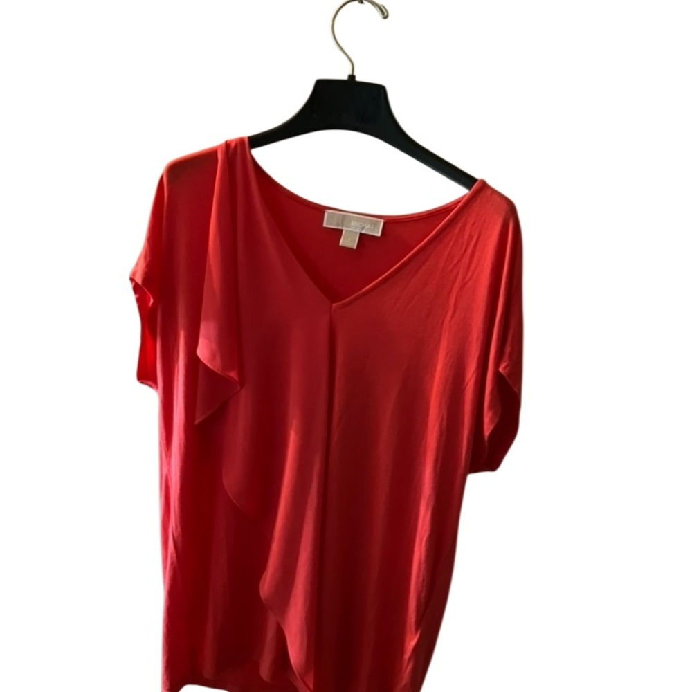 Michael Kors Short Sleeve Blouse Orange